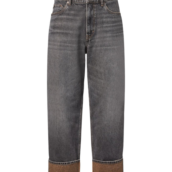 Rawdy A Relaxed Fit Tapered Denim Brown