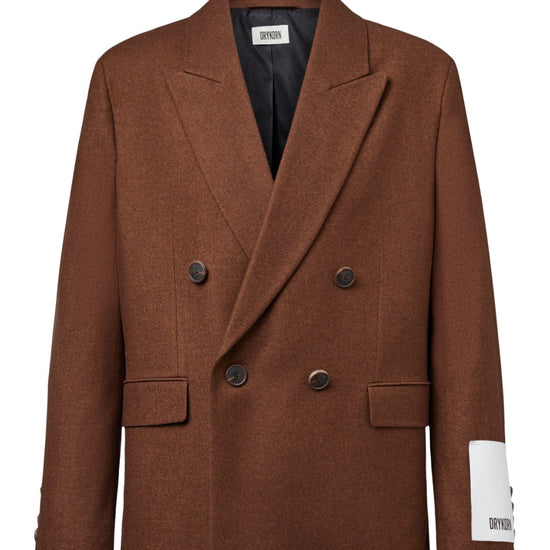 Lowan Double Breasted Vest Brown