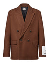 Lowan Double Breasted Vest Brown