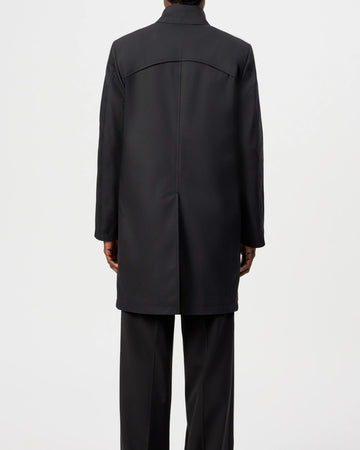 Skopje Refular Fit Trench Coat Beige Black