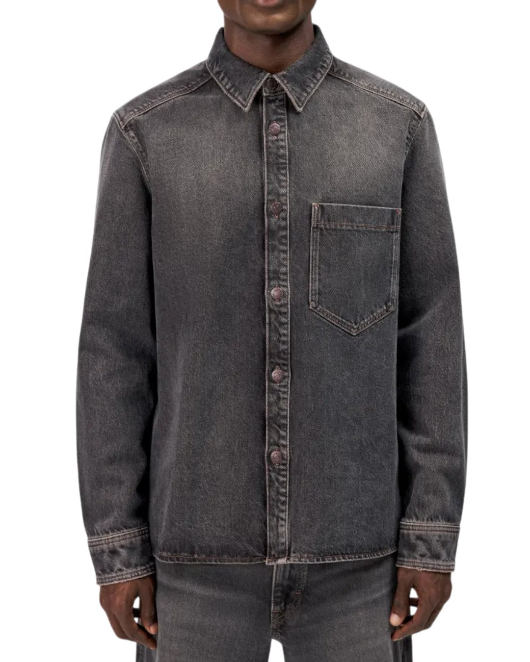 Dieggo Relaxed Fit Overshirt Brown