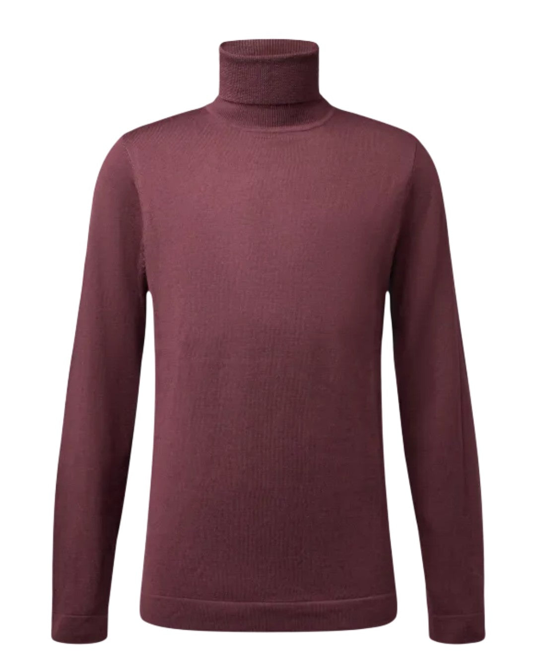 Joey Merino Wool Roll Neck Pullover Red