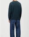 Malio Wool Alpaca Blend Round Neck Pullover Green