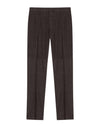 Theo Melange Twill Slim Fit Trousers Truffle