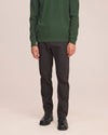 Theo Melange Twill Slim Fit Trousers Truffle