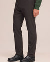 Theo Melange Twill Slim Fit Trousers Truffle