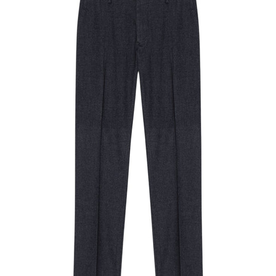 Theo Melange Twill Slim Fit Trousers Deep Navy