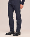 Theo Melange Twill Slim Fit Trousers Deep Navy