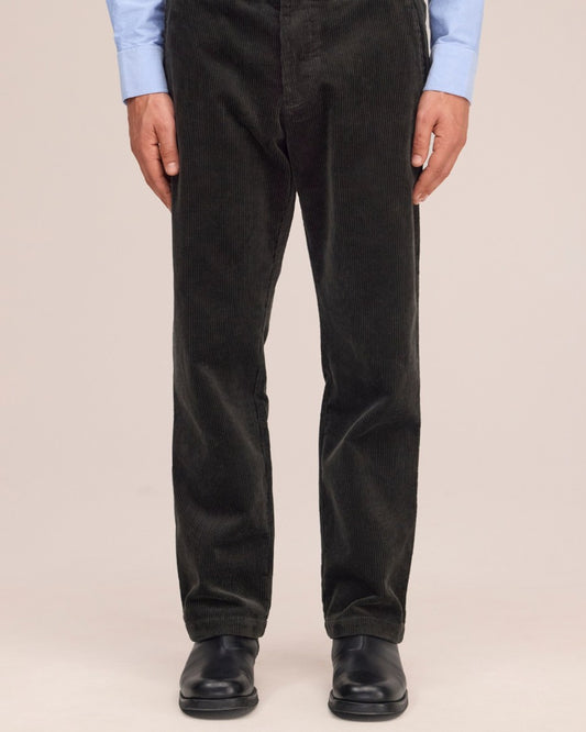 Aden Corduroy Regular Fit Trousers Dark Army