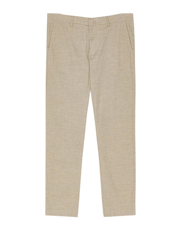 Theo Melange Twill Slim Fit Trousers Cement
