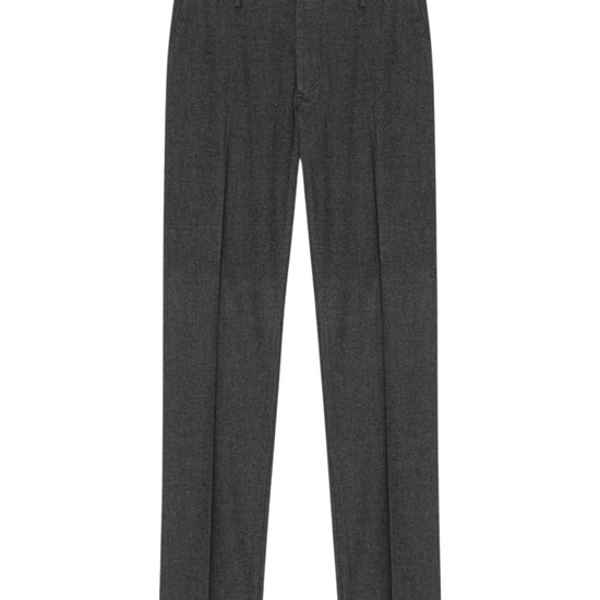 Theo Melange Twill Slim Fit Trousers Black Multi