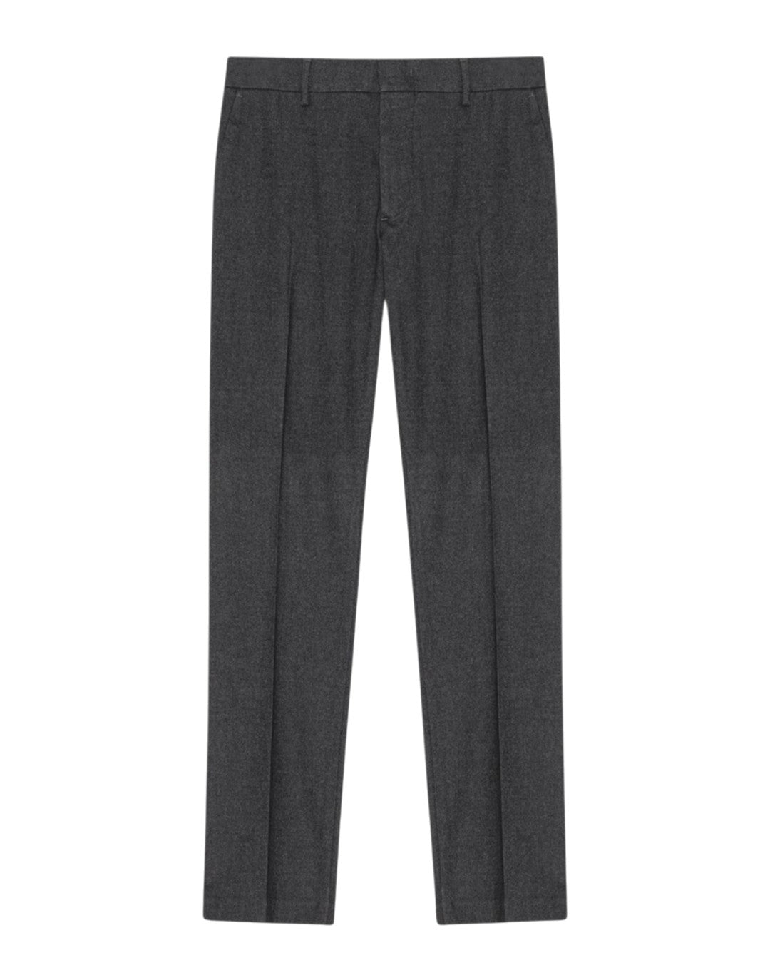 Theo Melange Twill Slim Fit Trousers Black Multi