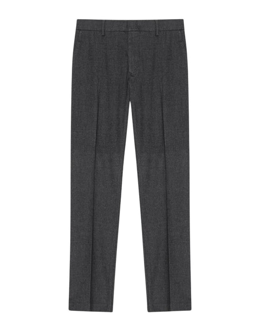 Theo Melange Twill Slim Fit Trousers Black Multi