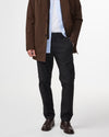 Theo Melange Twill Slim Fit Trousers Black Multi