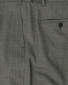 Kay Relaxed Fit Pleated Trousers Green Check