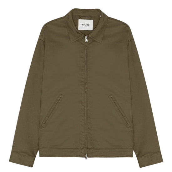 Petrus Cotton Relaxed Fit Oversized Overshirt Shadow Moss