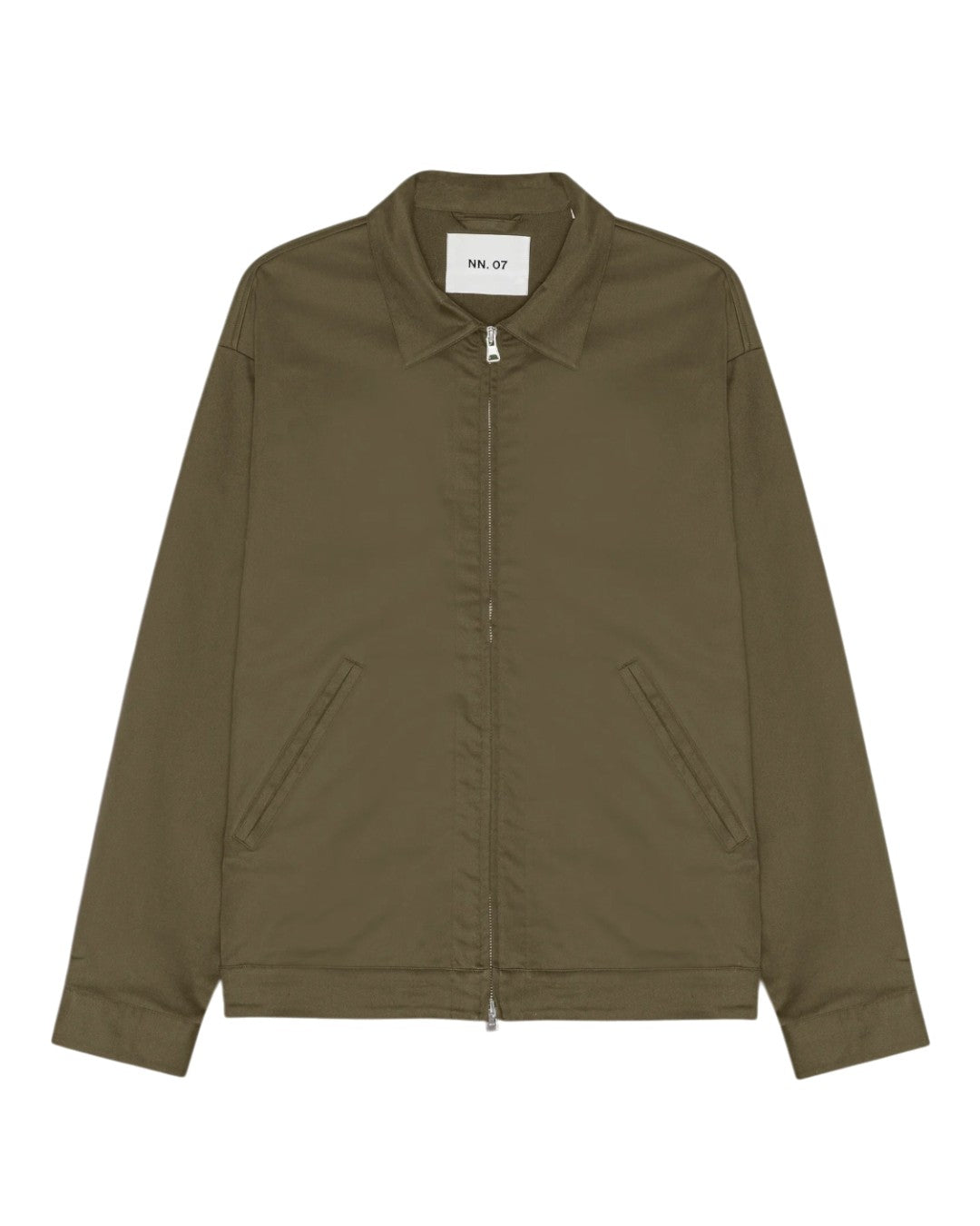 Petrus Cotton Relaxed Fit Oversized Overshirt Shadow Moss