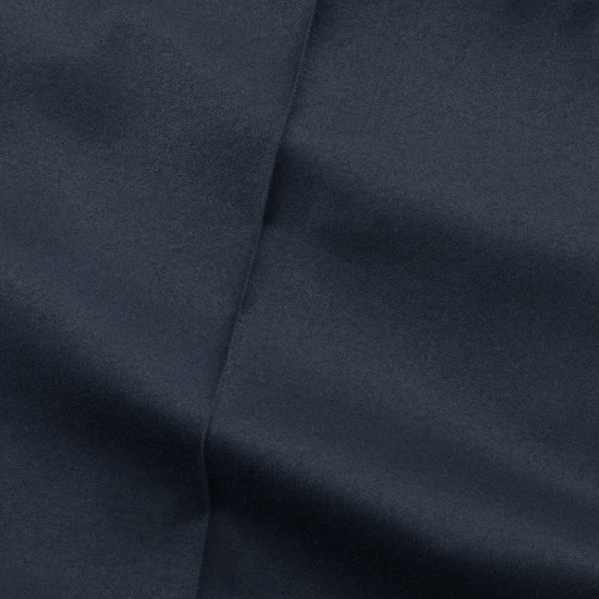 Kay Twill Flannel Relaxed Fit Pleated Trousers Deep Navy