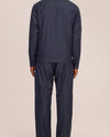 Alban Wool Blend Regular Fit Overshirt Deep Navy