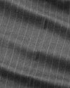 Kay Twill Flannel Relaxed Fit Pleated Trousers Grey Stripe