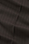 Robin Twill Relaxed Fit Double Pleated Pinstripe Trousers Brown Stripe