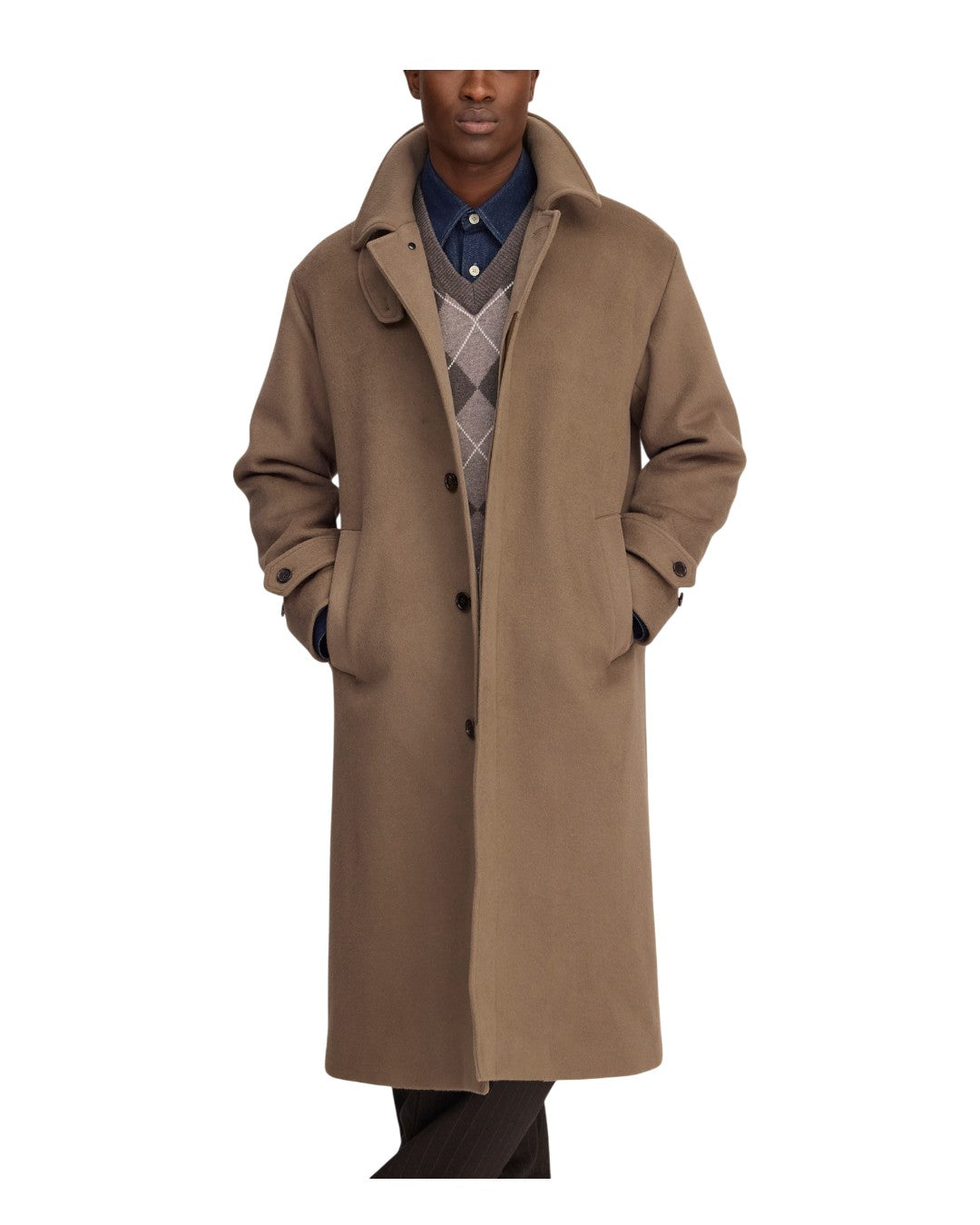 Gibson Wool Cashmere Blend Relaxed Fit Coat  Desert Clay