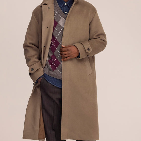 Gibson Wool Cashmere Blend Relaxed Fit Coat  Desert Clay