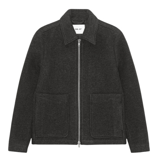 Gael Wool Blend Regular Fit Jacket Dark Army