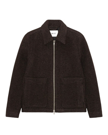 Gael Wool Blend Regular Fit Jacket Dusky Port
