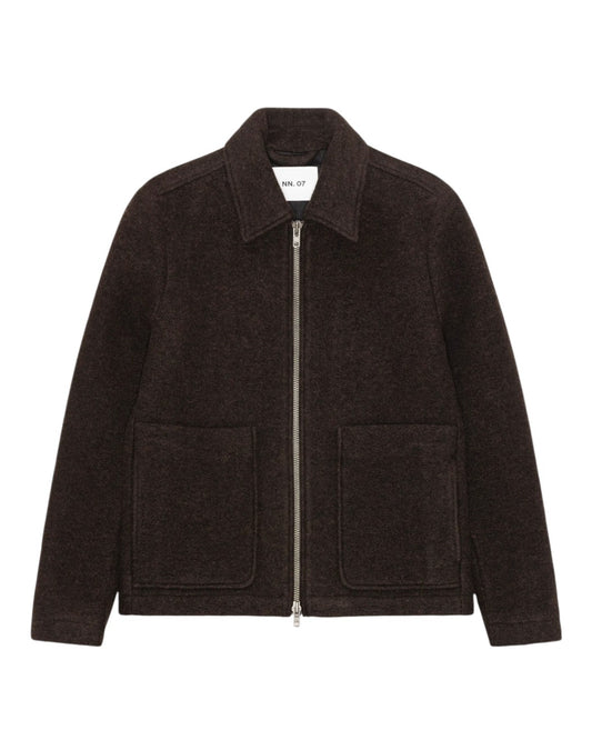 Gael Wool Blend Regular Fit Jacket Dusky Port