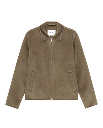 Arlo Double Faced Wool Blend Regular Fit Jacket Desert Clay