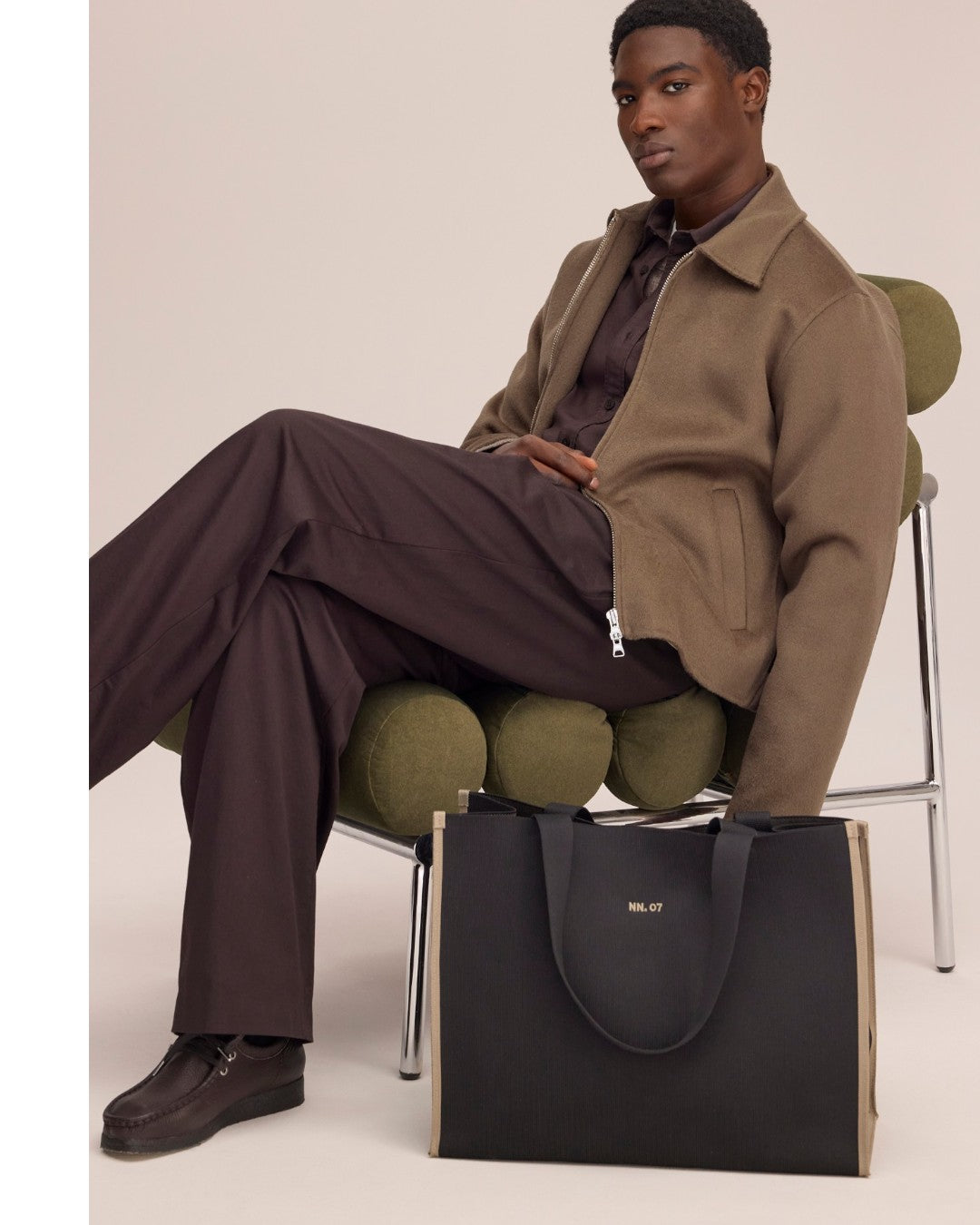 Arlo Double Faced Wool Blend Regular Fit Jacket Desert Clay