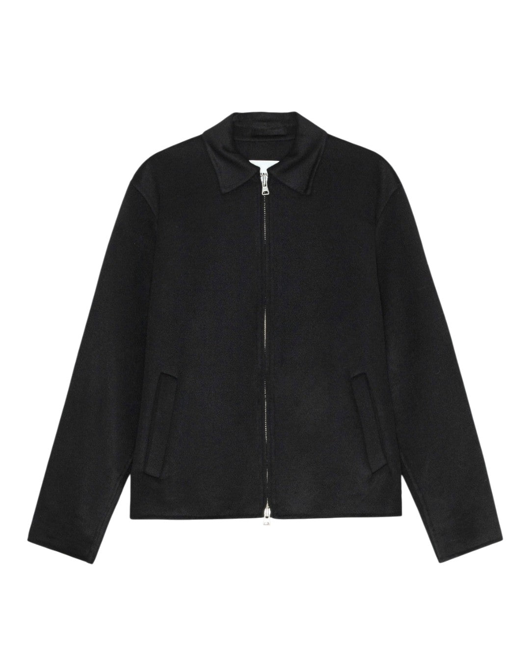 Arlo Double Faced Wool Blend Regular Fit Jacket Black