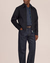 Arlo Double Faced Wool Blend Regular Fit Jacket Black