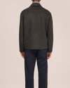 Morgan Brushed Wool Regular Fit Overshirt Dark Army