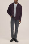 Jonas Merino Wool Regular Fit Overshirt Winetasting
