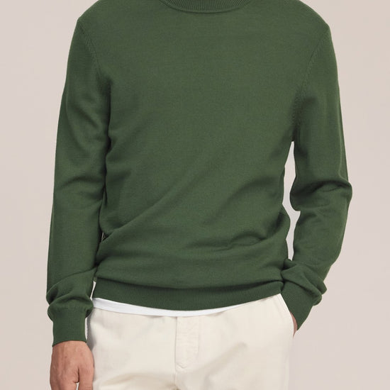 Ted Merino Wool Regular Fit Pullover Eden Green