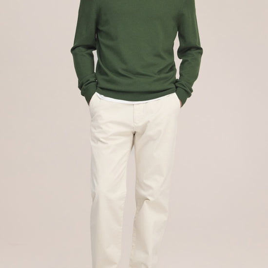 Ted Merino Wool Regular Fit Pullover Eden Green