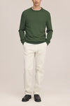 Ted Merino Wool Regular Fit Pullover Eden Green