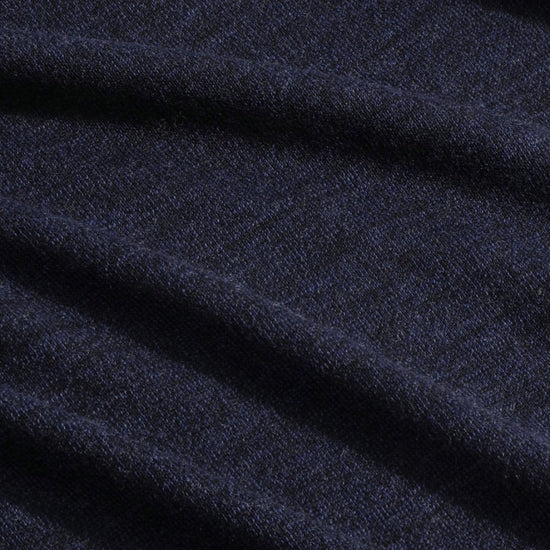 Emerson Polo Merino Wool Hidden Button Regular Fit Pullover Navy Blue