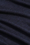 Emerson Polo Merino Wool Hidden Button Regular Fit Pullover Navy Blue