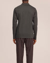 Emerson Polo Merino Wool Hidden Button Regular FIt Pullover Dark Army