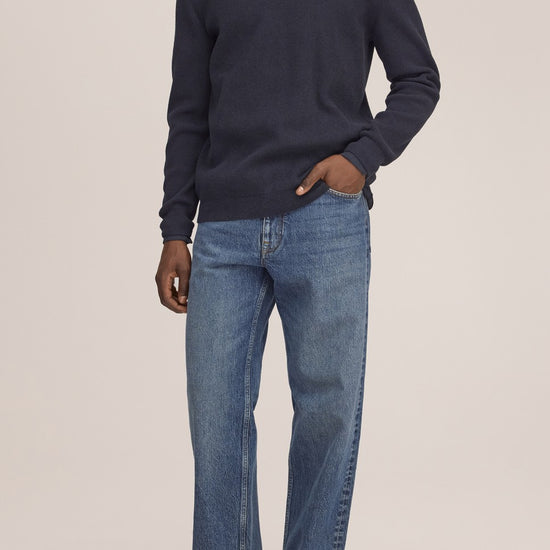 Danny Lightweight Sweater Navy Blue