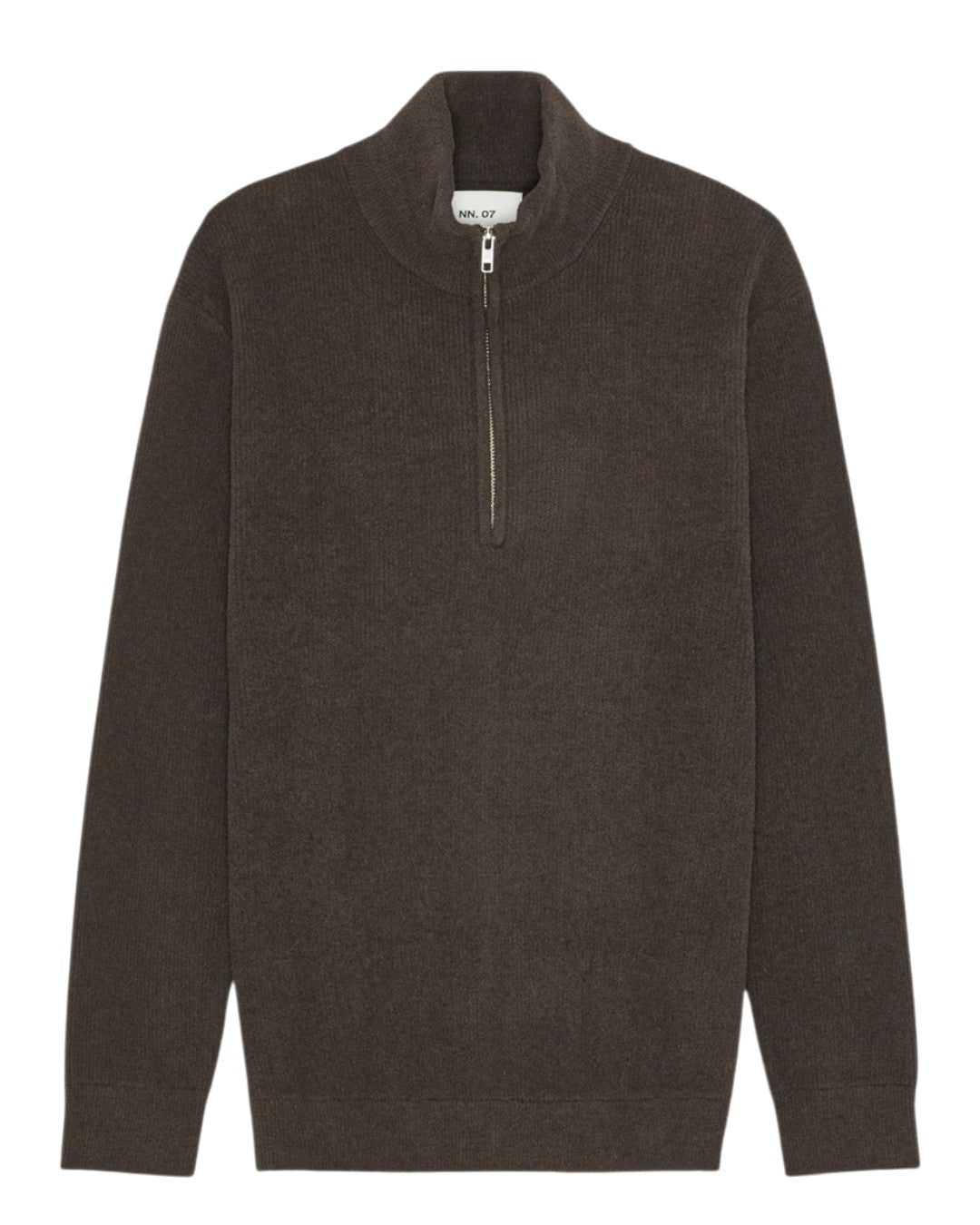 Danny Half Zip Lightweight Sweater Deep Truffle