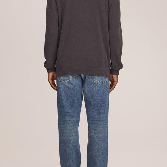 Danny Half Zip Lightweight Sweater Deep Truffle