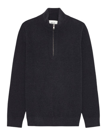 Danny Half Zip Lightweight Sweater Navy Blue