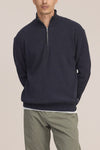 Danny Half Zip Lightweight Sweater Navy Blue