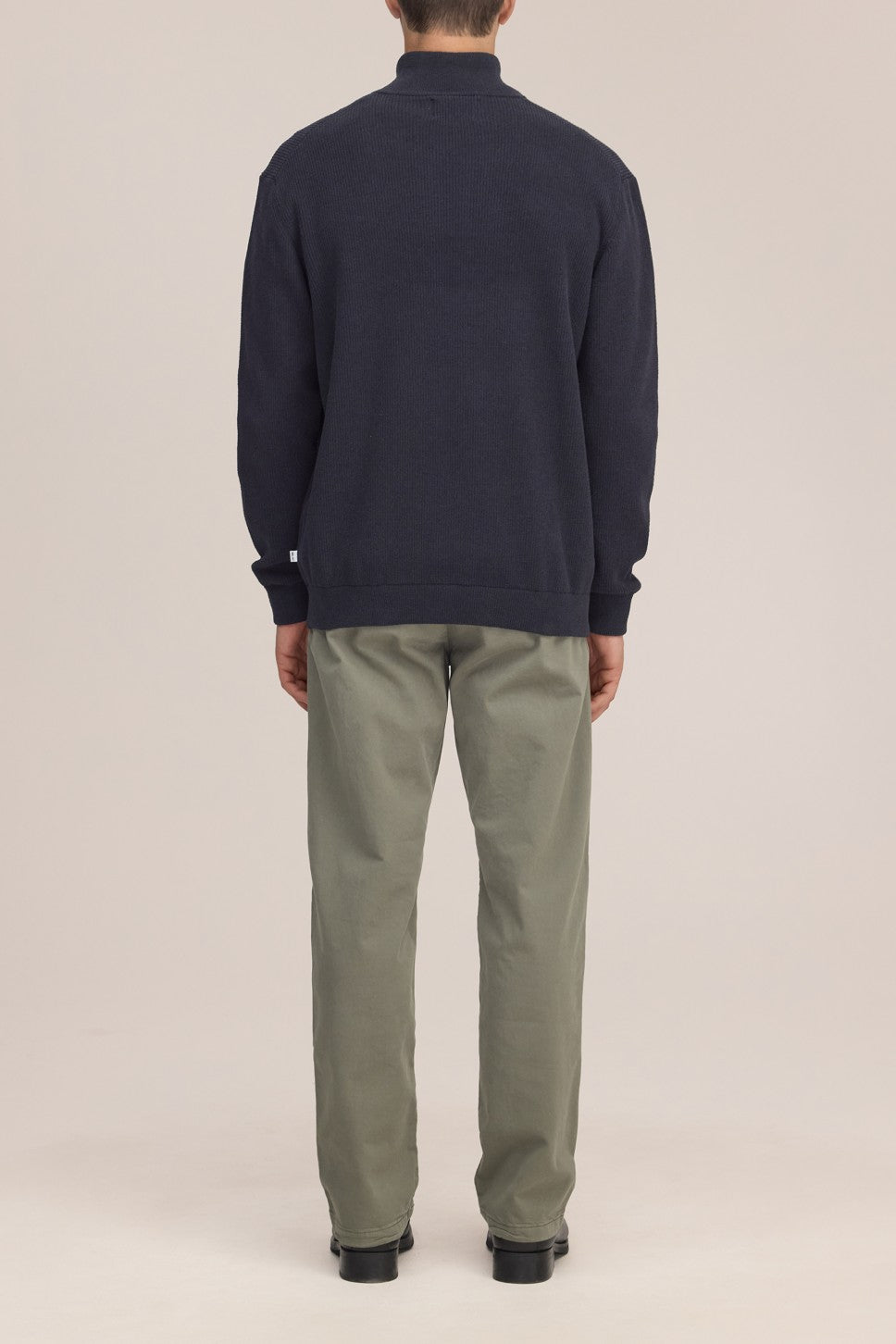 Danny Half Zip Lightweight Sweater Navy Blue