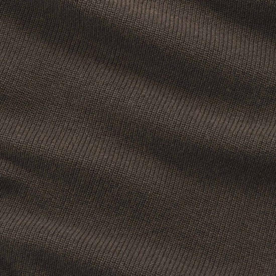 Hope Rib Cotton Cashmere Blend Open Polo Collar Pullover Brown Melange