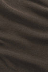 Hope Rib Cotton Cashmere Blend Open Polo Collar Pullover Brown Melange